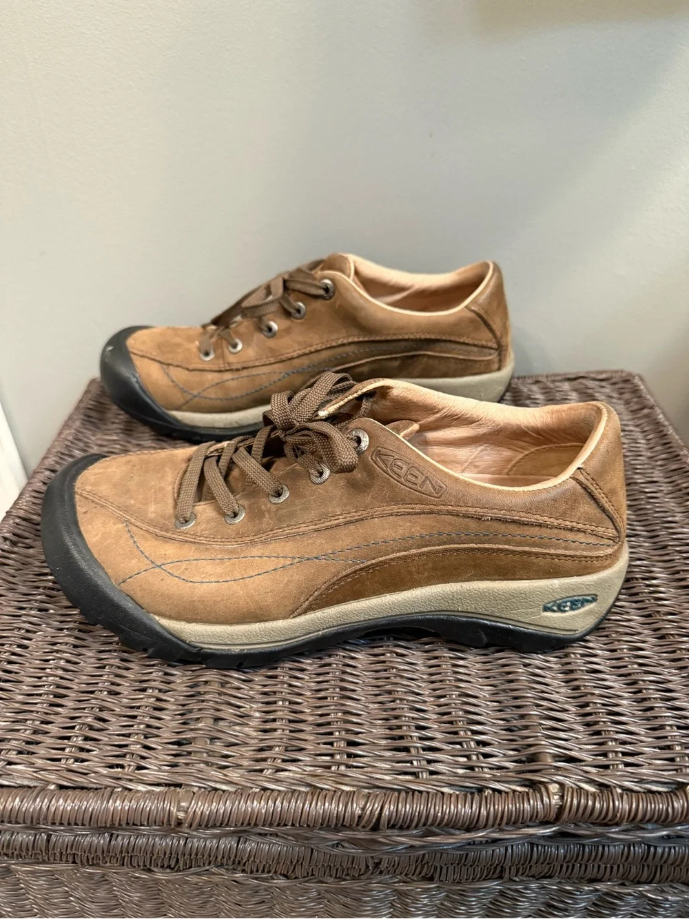 Keen Brown Suede Athletic Casual Lace-Up Sneakers